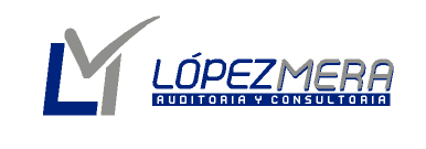 Logo López Mera, S.L. blanco